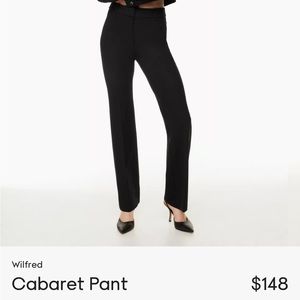 Aritzia Wilfred pants size 6 black. Too small for me